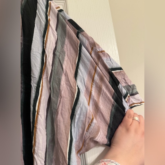 Torrid Multi Stripe Challis Hi-Lo Kimono Cardigan - size 1/2 - Picture 2 of 9